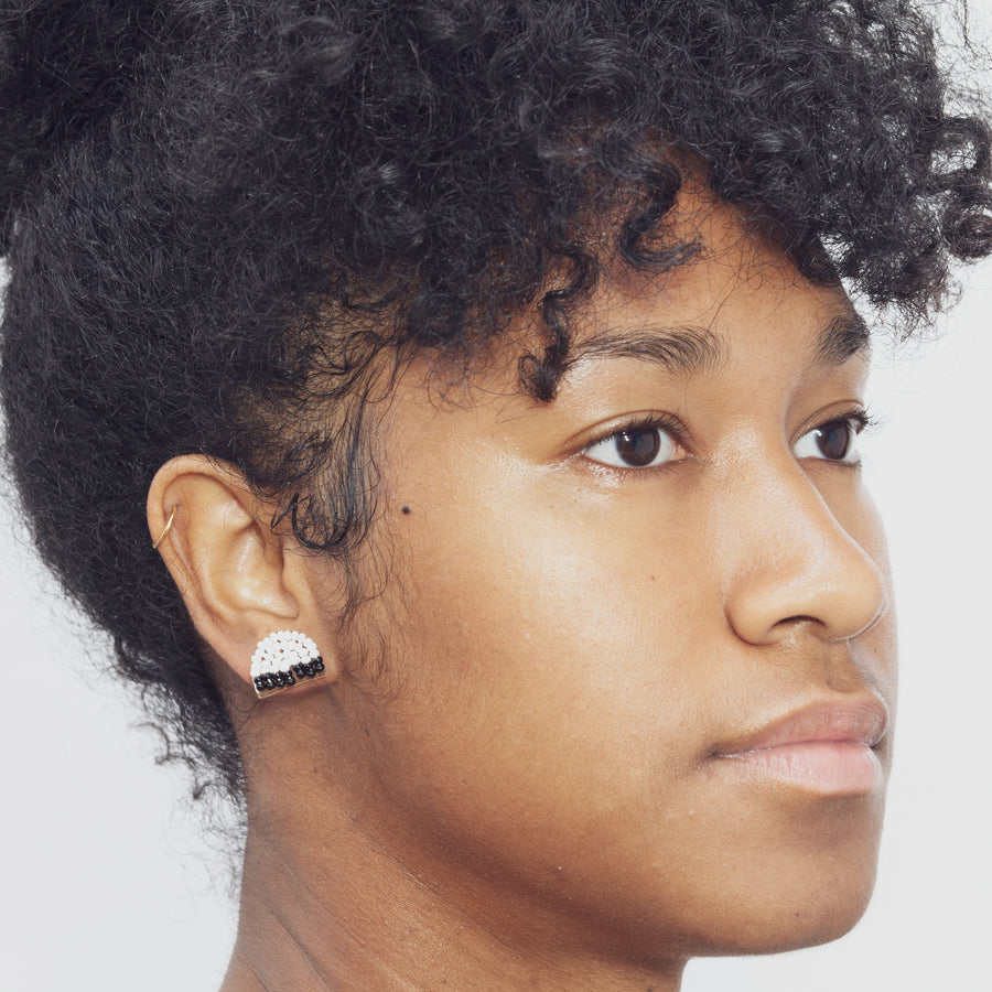 Arc Edges 1/2" Post Earrings