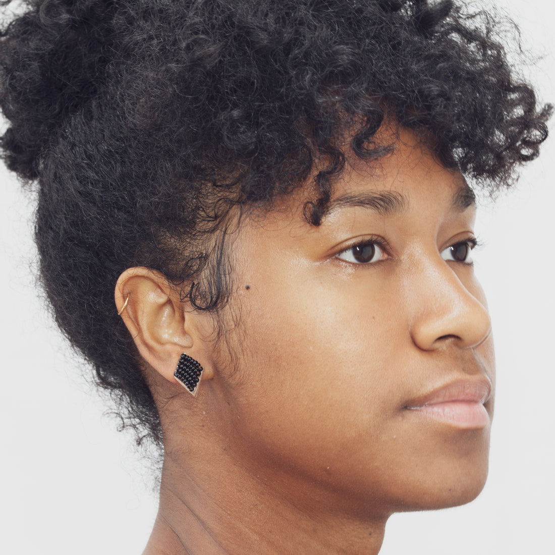 Diamond Solid 3/4" Post Earrings