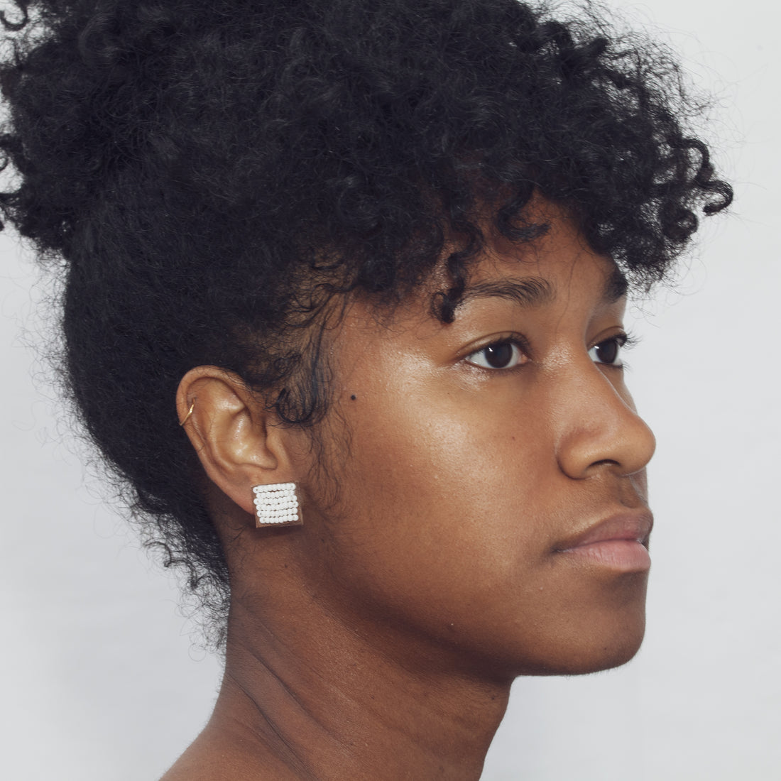 Square Solid 1/2" Post Earrings