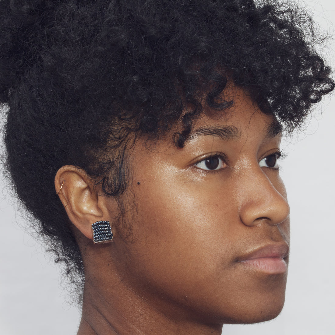 Square Solid 1/2" Post Earrings