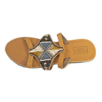 Diamond Sandals in Serengeti Metallics