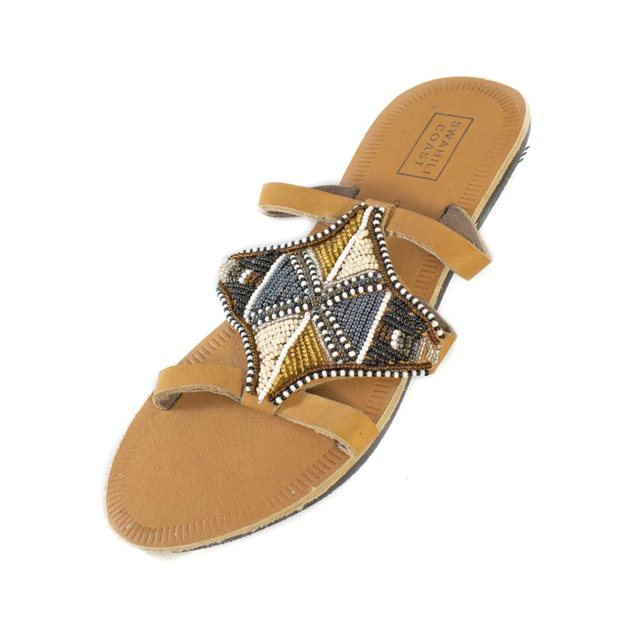 Diamond Sandals in Serengeti Metallics