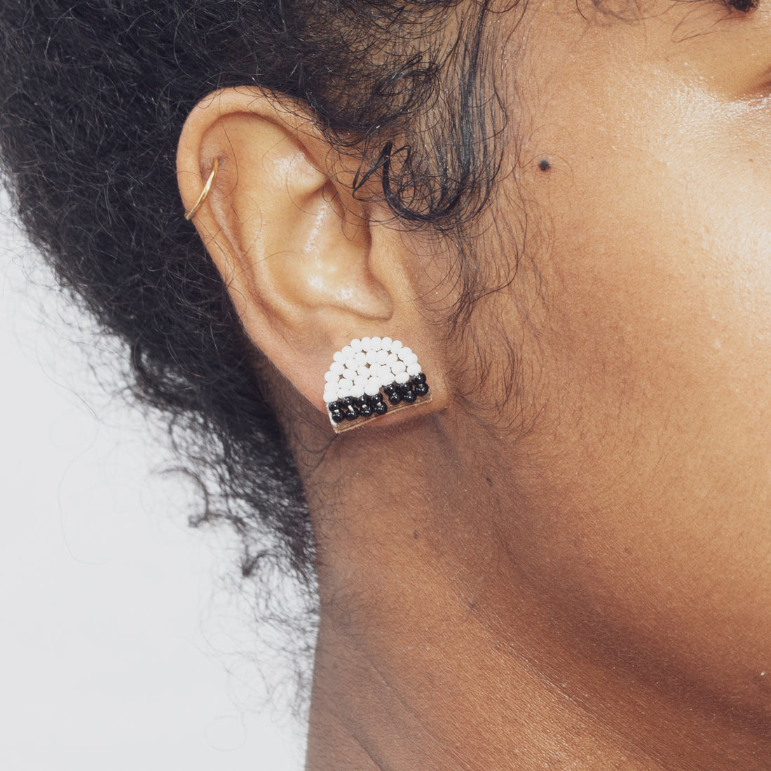 Arc Edges 1/2" Post Earrings