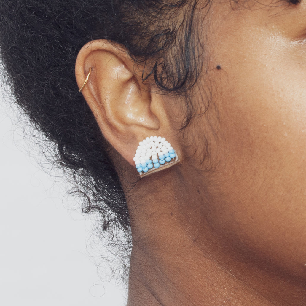 Arc Edges 1/2" Post Earrings