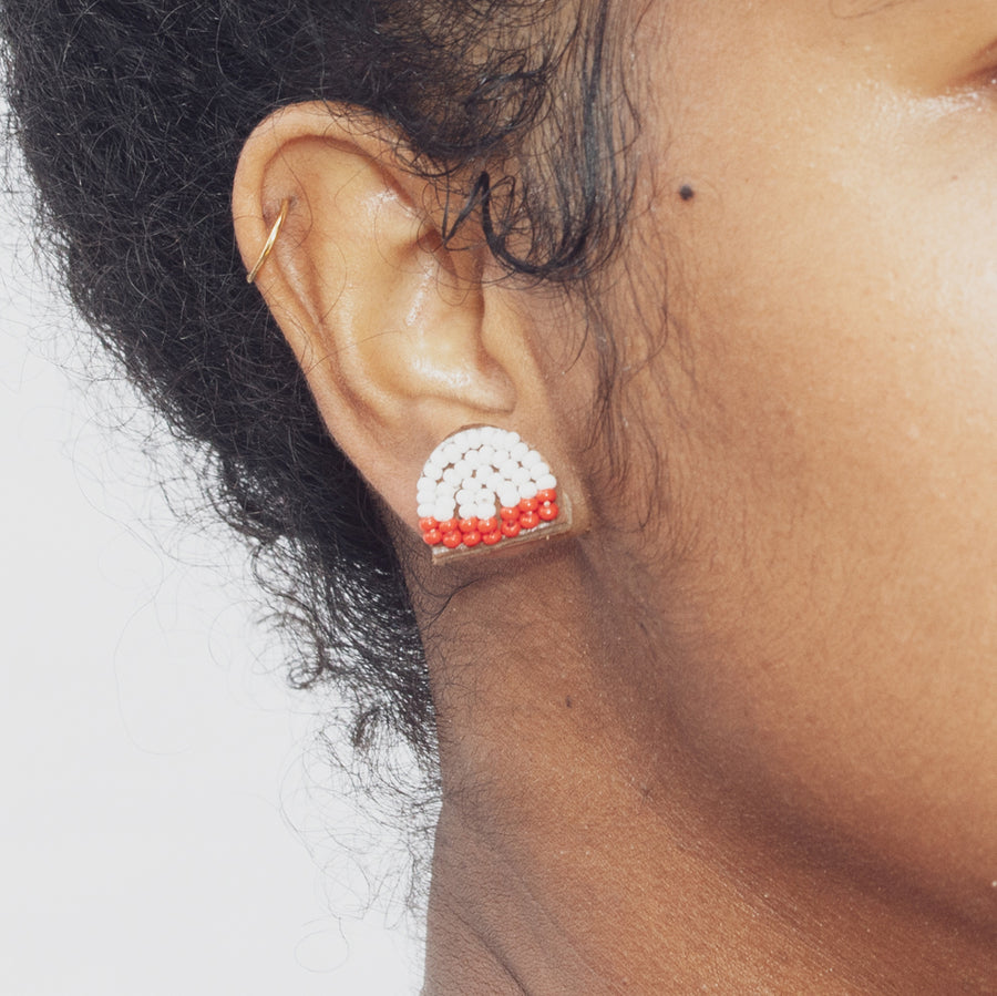 Arc Edges 1/2" Post Earrings