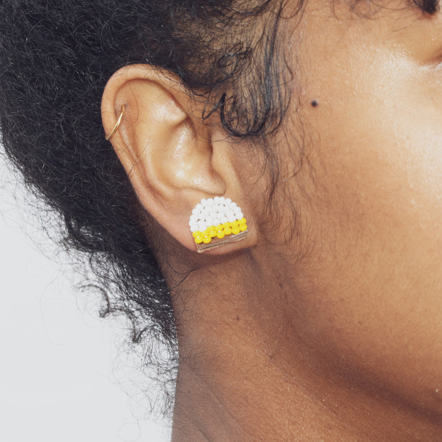Arc Edges 1/2" Post Earrings