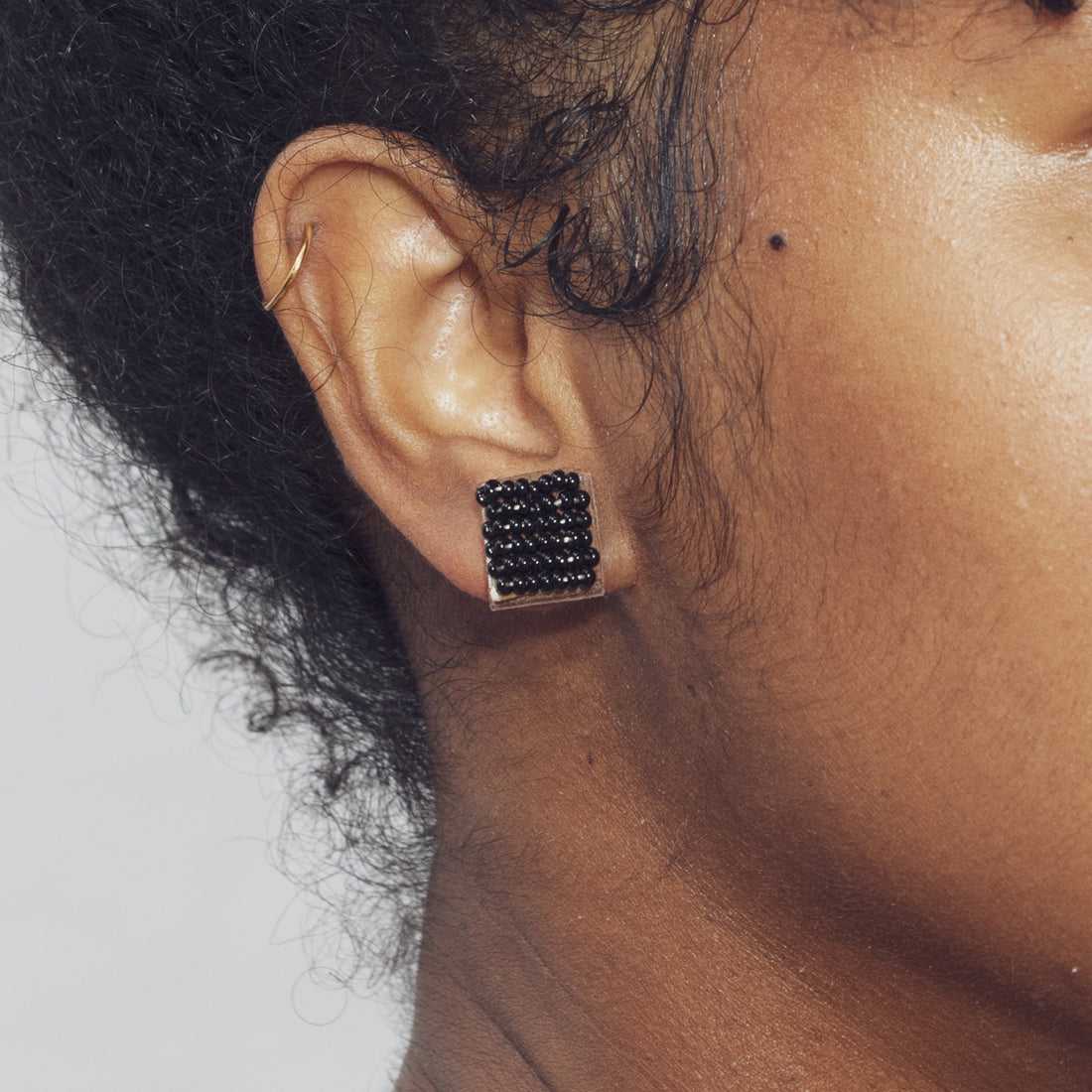 Square Solid 1/2" Post Earrings
