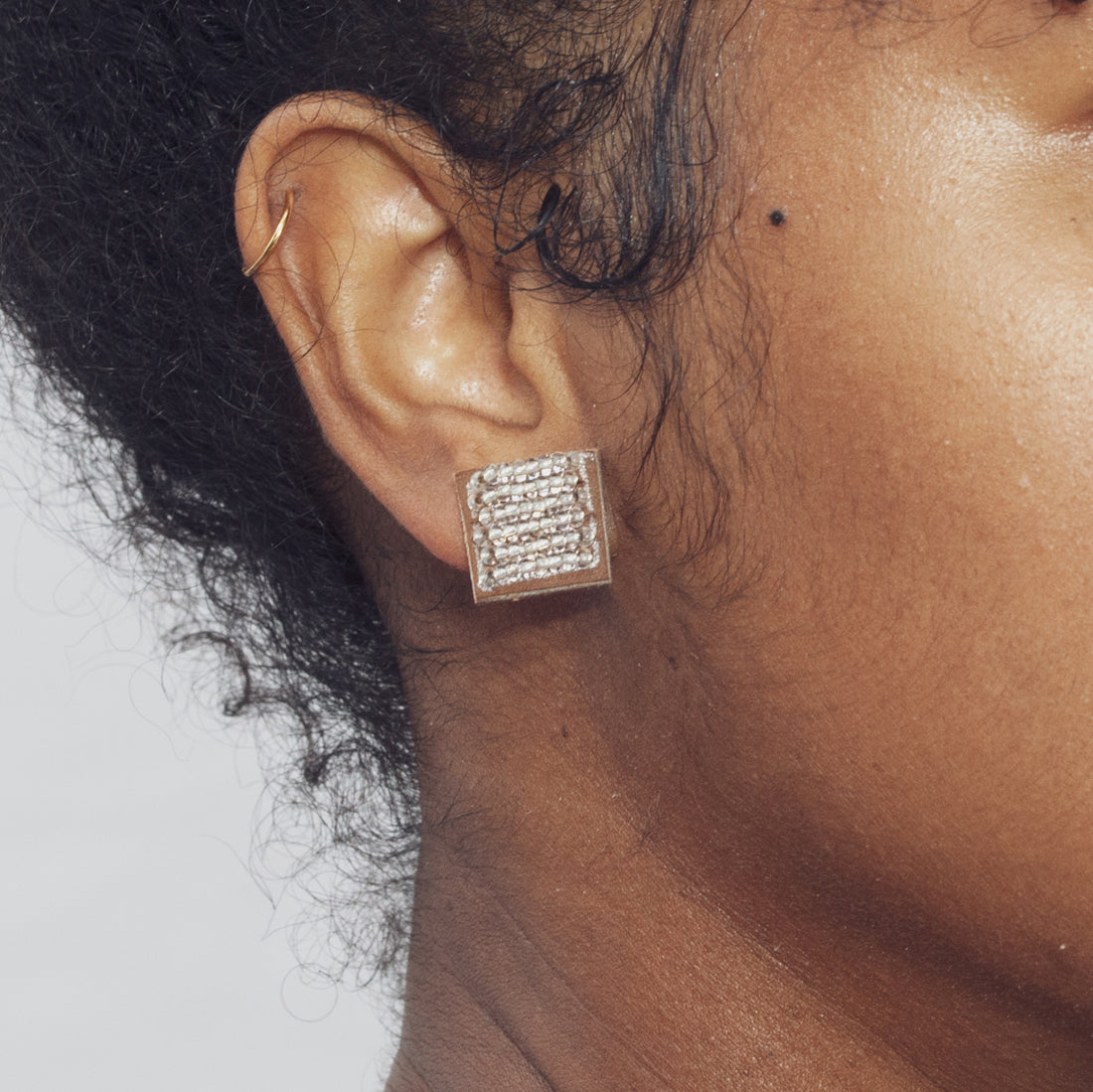 Square Solid 1/2" Post Earrings