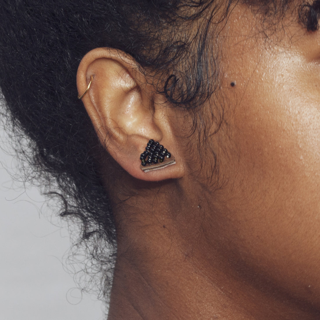 Tri Solid 1/2" Post Earrings
