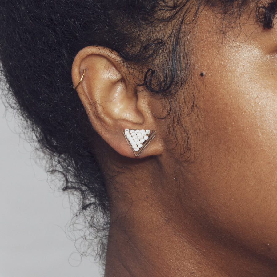 Tri Solid 1/2" Post Earrings