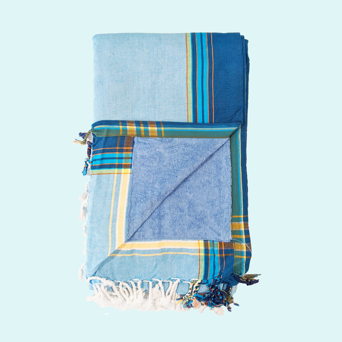 Soft Blue Kenyan Beach Towel