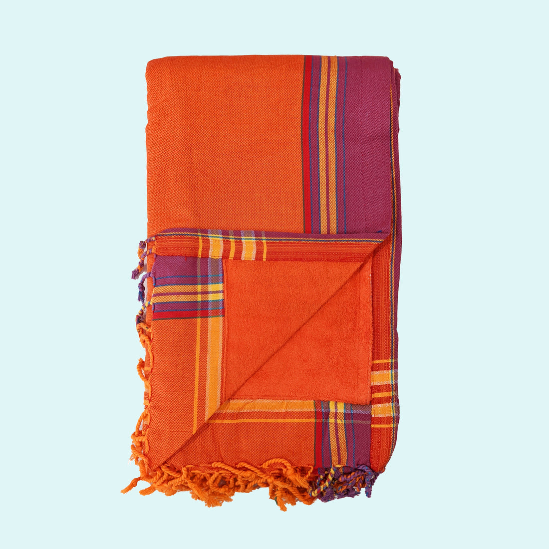 Sunset Orange Kenyan Beach Towel