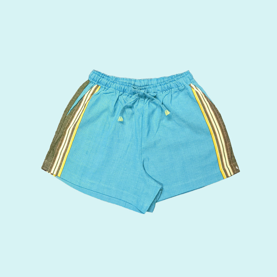 Kikoy Shorts - Teal